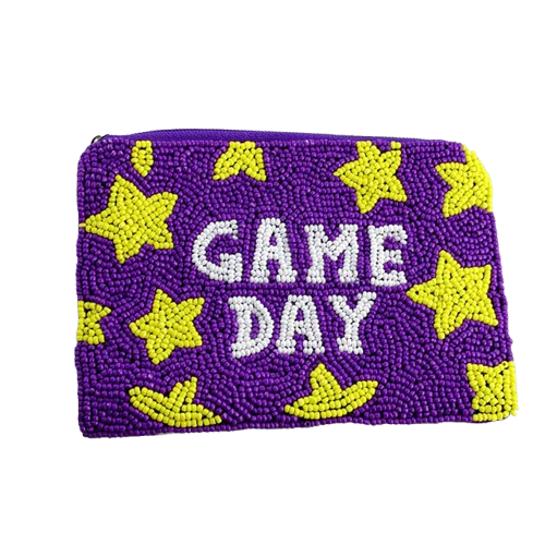 Gameday Purple & Yellow Coin Purse