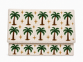 Handmade Tropical Palm Tree Beaded Clutch Handmade Summer Statement Bag