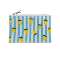 Lemon Beaded Coin Purse Cute Summer Fruit Pouch, Handmade Beaded Mini Wallet