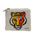 Tiger Hand Beaded Coin Purse Handmade Tiger Bead Pouch