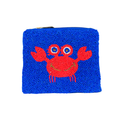 Handmade Beaded Crab Design Coin Purse Cute Ocean-Themed Bead Pouch