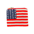 Patriotic American Flag Coin Pouch