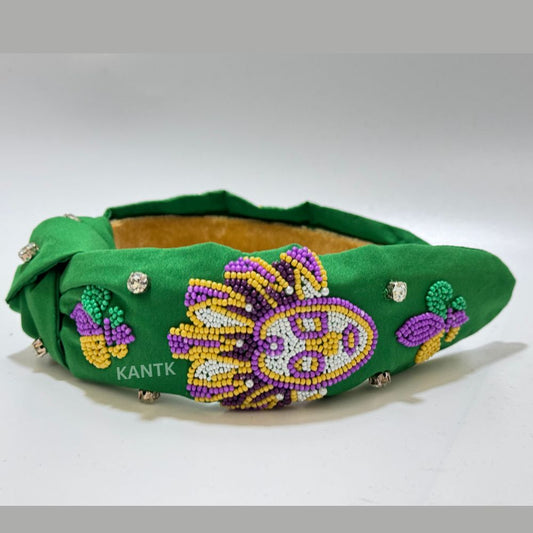 Mardi Gras Beaded Headband Vibrant & Festive Accessories for Every Celebration