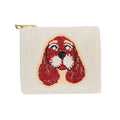 Floppy Beaded Basset Hound Dog Coin Purse Handmade Beaded Puppy Pouch