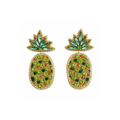 Cute Pineapple Seed Bead Earrings Fruit Inspired Accessories