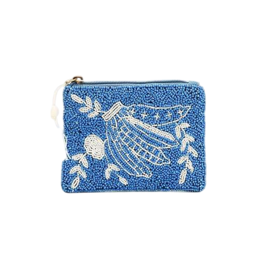 Handmade Banana Leaf Beaded Coin Pouch