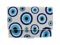 Evil Eye Beaded Clutch Handcrafted Boho Chic Statement Evening Bag
