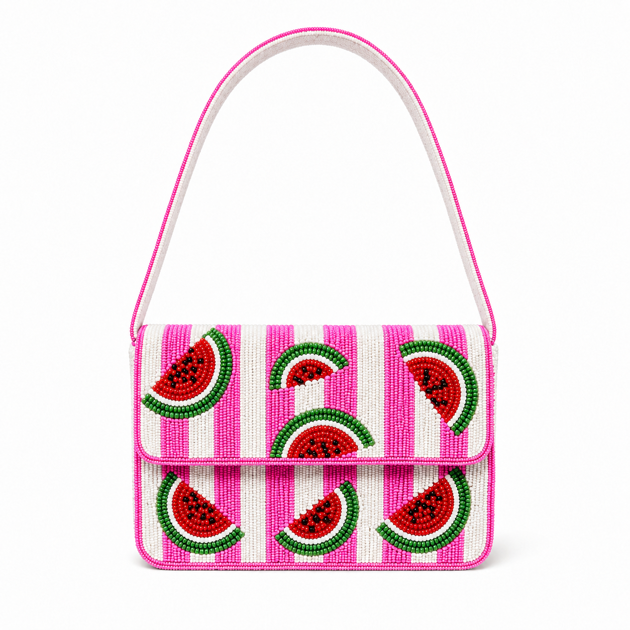 Watermelon Beaded Shoulder Bag