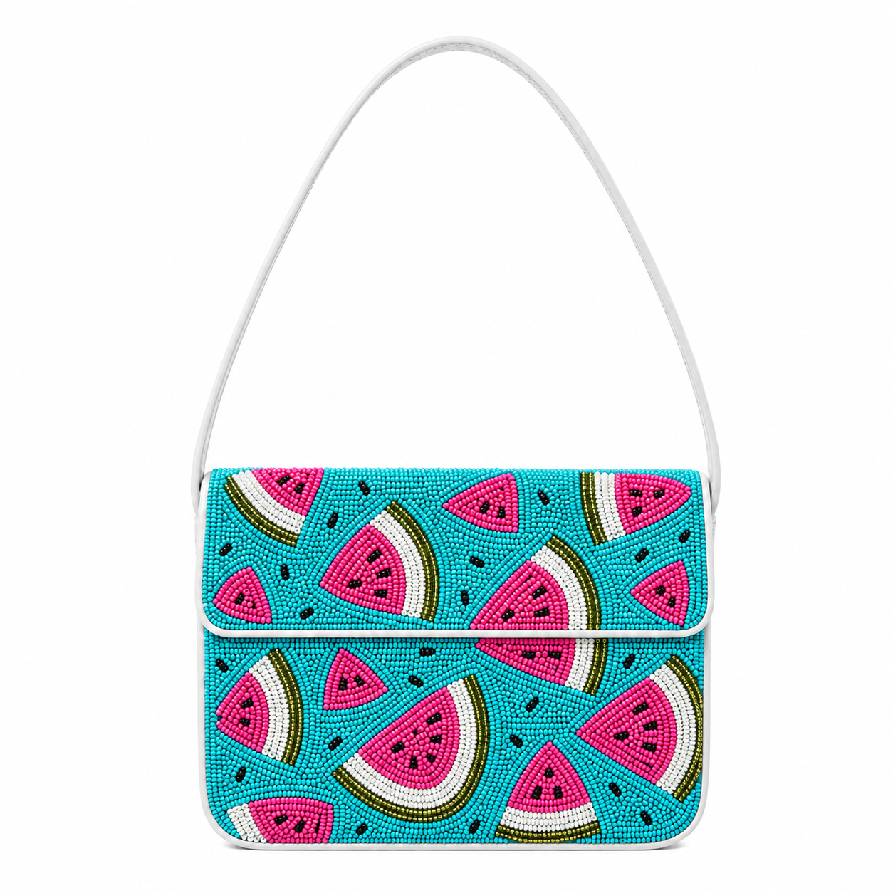 Handmade Watermelon Beaded Shoulder Bag