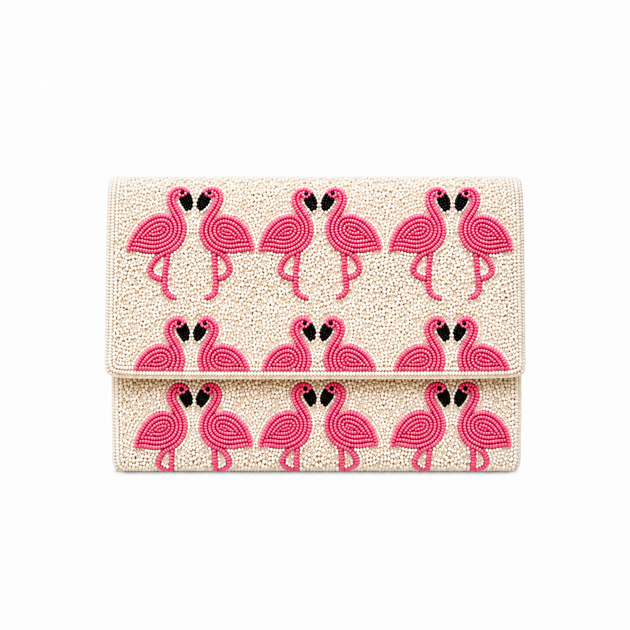 Flamingo Beaded Clutch for Women