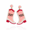 Cowboy Boot Earrings Western Cowgirl Boot Drop Dangle Earrings for Women