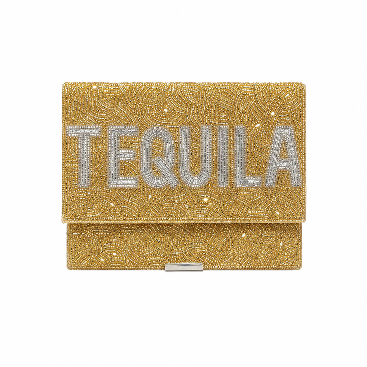 Tequila Beaded Clutch Handcrafted Statement Evening Bag