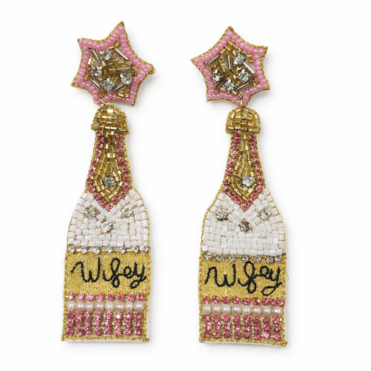 Wifey Beaded Earrings