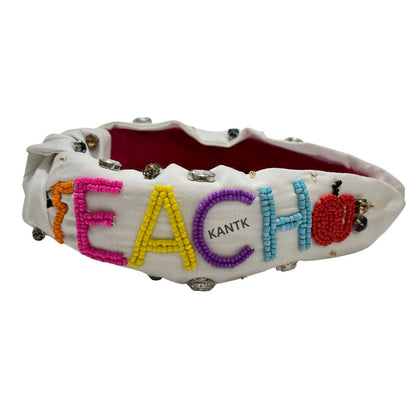 Handmade Teacher Appreciation Beaded Headband