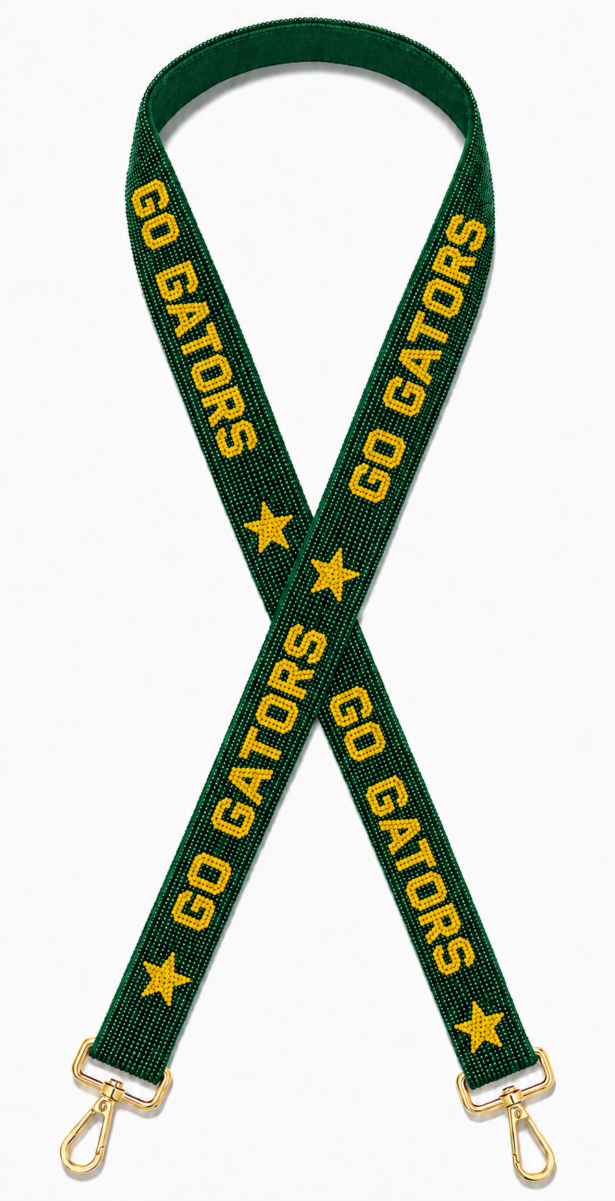 GO GATORS Green & Yellow Beaded Strap