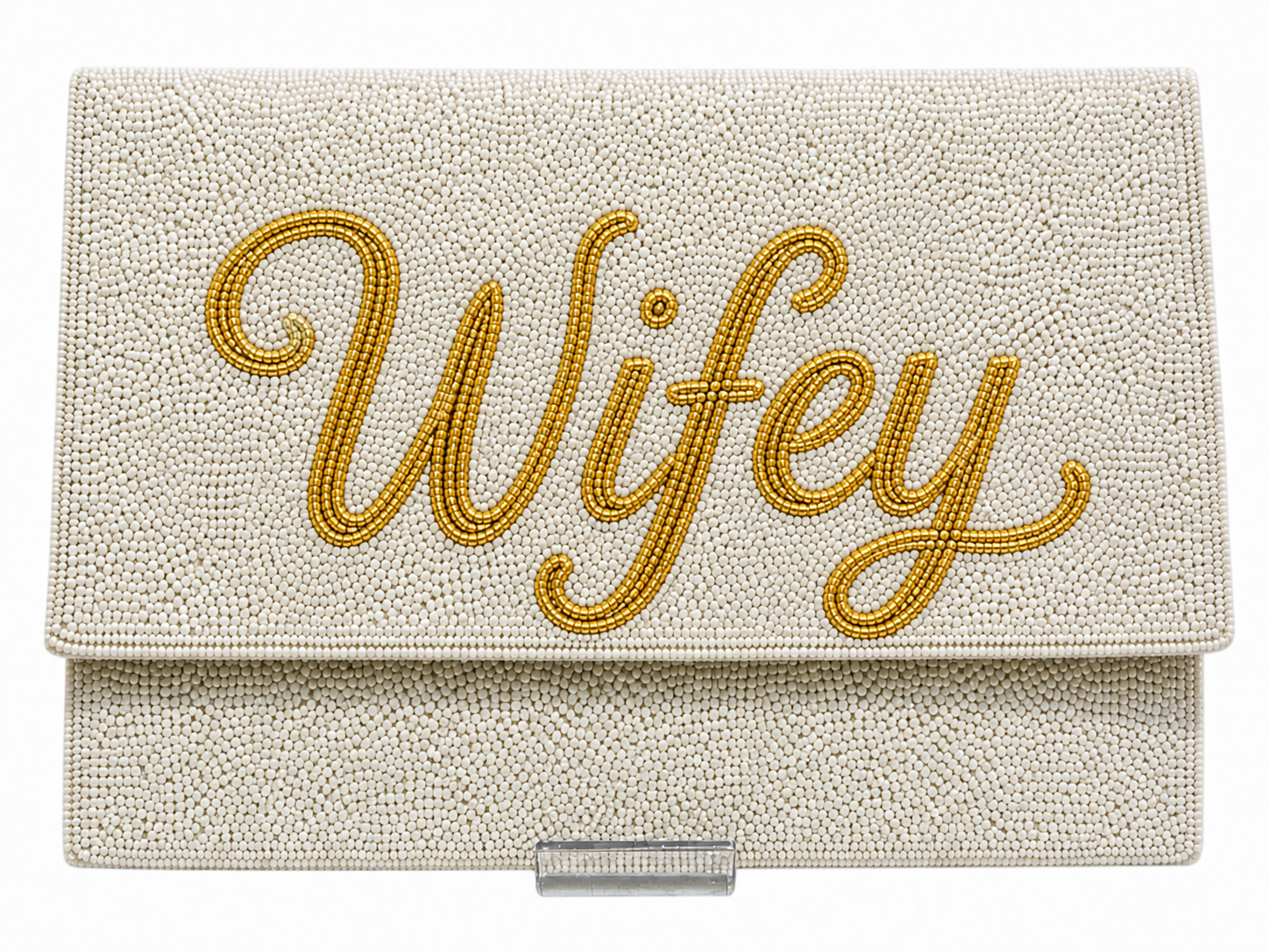 Wifey Beaded Clutch Bridal Clutch Bag