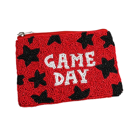 Gameday Navy Maroon and Black Coin Purse