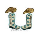 Handmade Western Soul Cowboy Boot Beaded Earrings