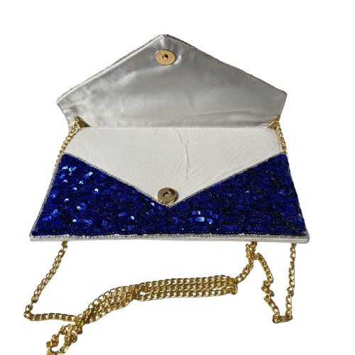 Handmade Patriotic Pride USA Flag Beaded Purse