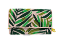 Tropical Palm Tree Beaded Clutch Handmade Summer Statement Bag