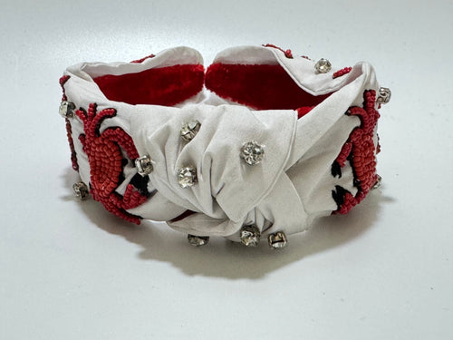 Crab Headband, Beach Hair Accessory ocean Themed Headband, Sea Life Headband Beaded Statement Headband