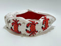 Crab Headband, Beach Hair Accessory ocean Themed Headband, Sea Life Headband Beaded Statement Headband