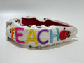 Teacher's Day Gift Apple Beaded Headband for Women