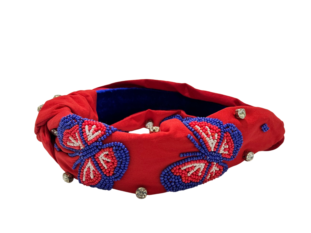 Handcrafted Colorful Butterfly Beaded Headband Perfect for Spring & Summer