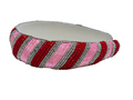 Cute Pink & Red Beaded Headband Bold & Playful Hair Accessory