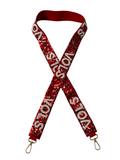 GO VOLS Red & White Gameday Sequin Strap