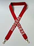 Handcrafted Orange and White HOOSIERS Gameday Beaded Strap