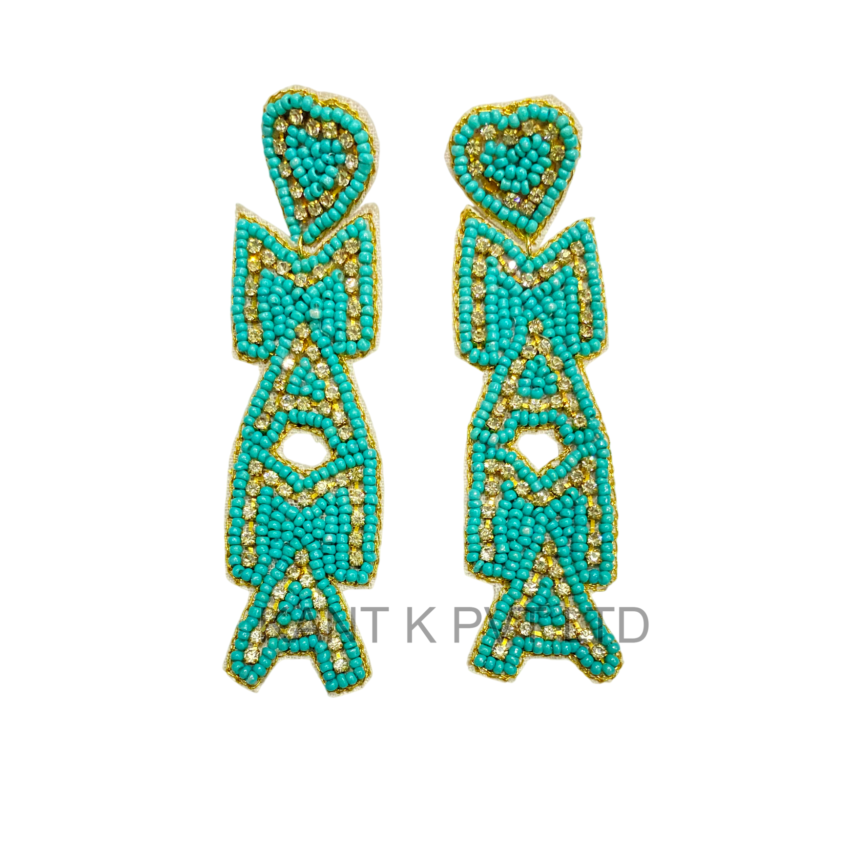 Mother's Day Beaded Earrings Handcrafted Gift for Mom