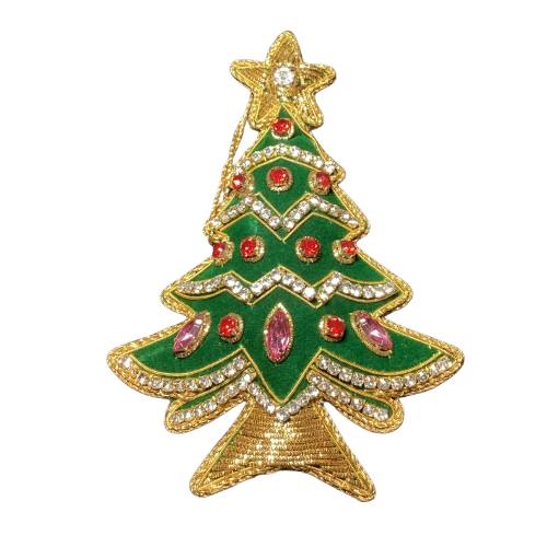 Christmas Tree Beaded Ornament
