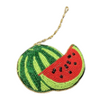 Handcrafted Watermelon Shape Beaded Ornament
