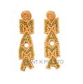 Handmade Beaded Earrings for Mom Unique Mother’s Day Gift