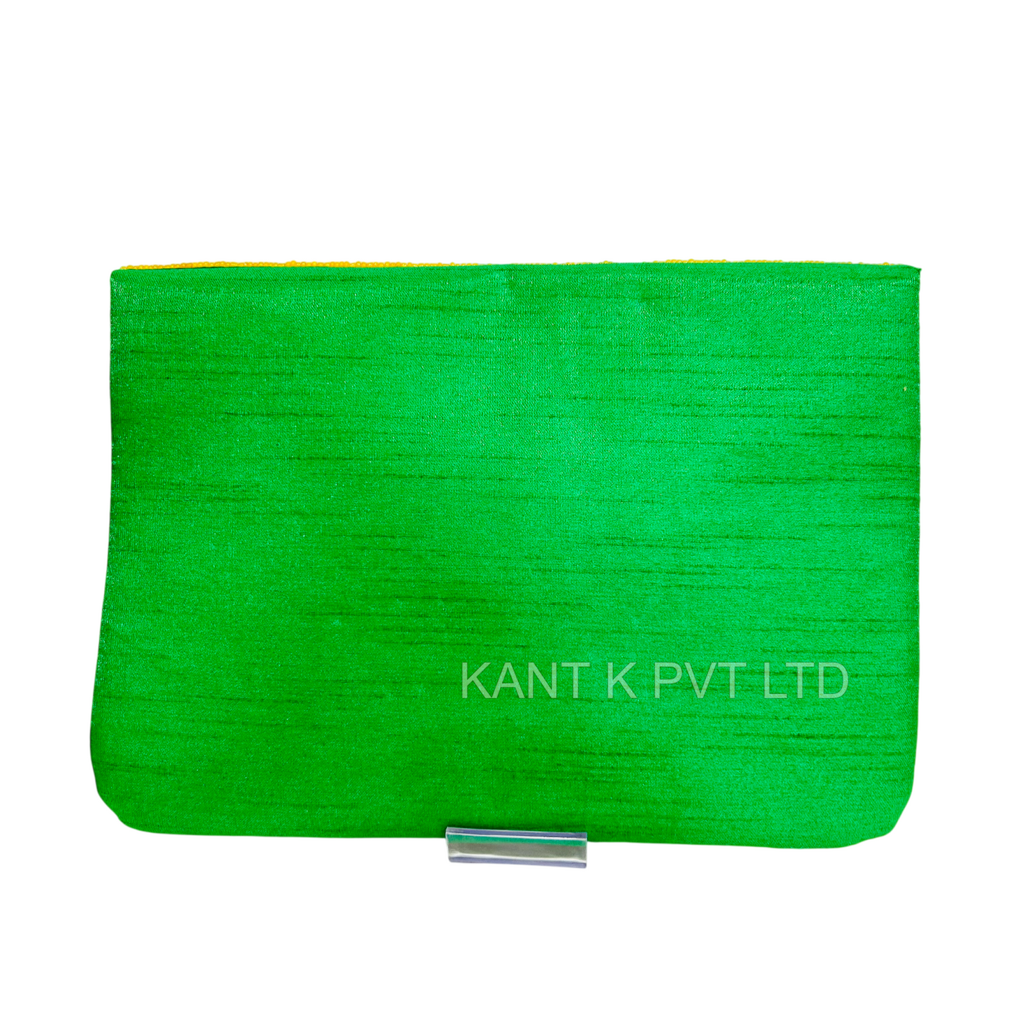Green Parrot Handmade Beaded Clutch