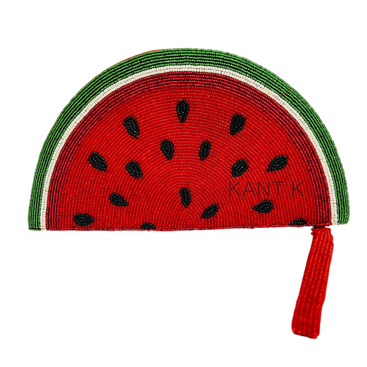 Handmade Beaded Watermelon Coin Purse