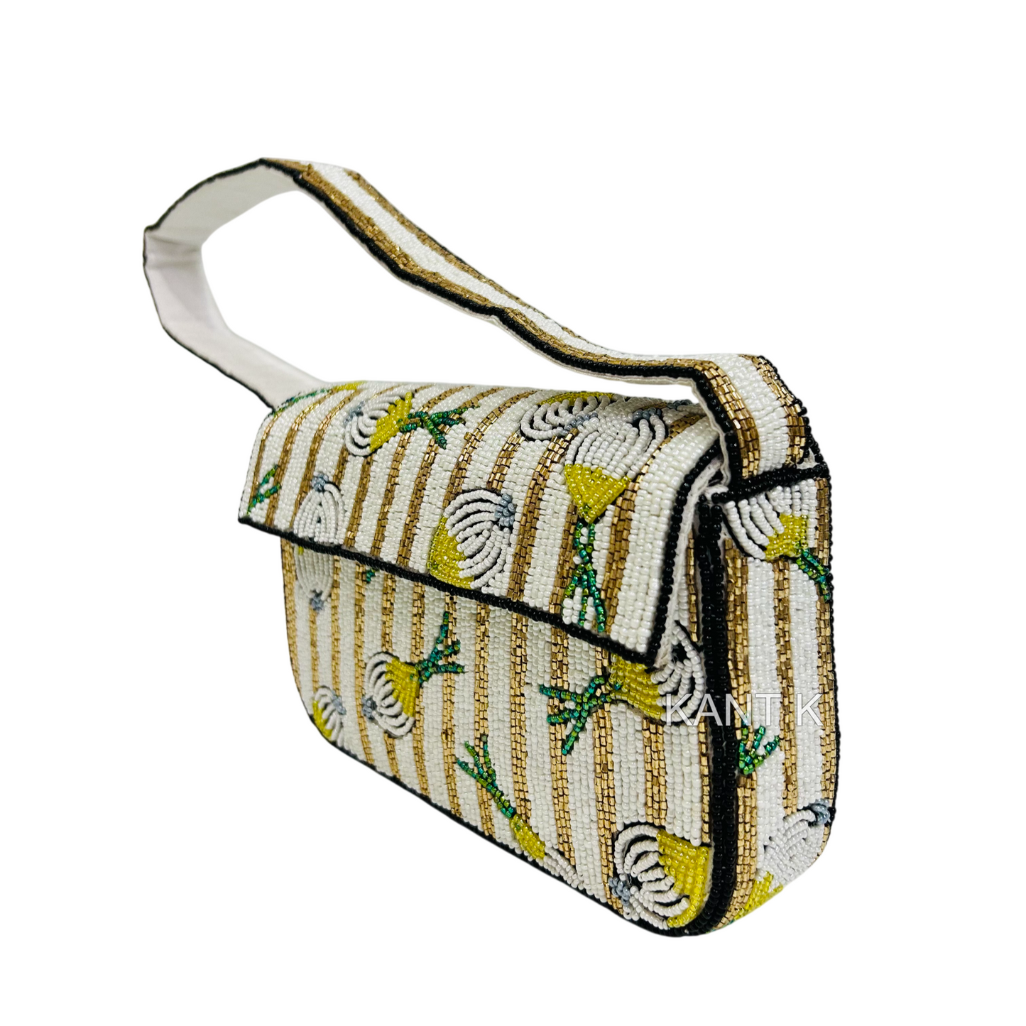 Handmade Beaded Onion-Shaped Handbag for Women