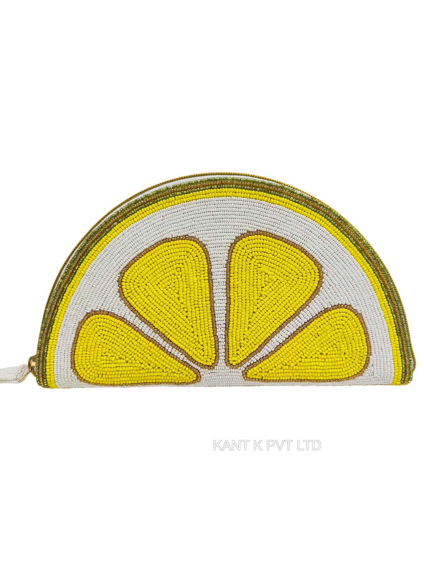 Beaded Lemon Slice Crossbody Bag