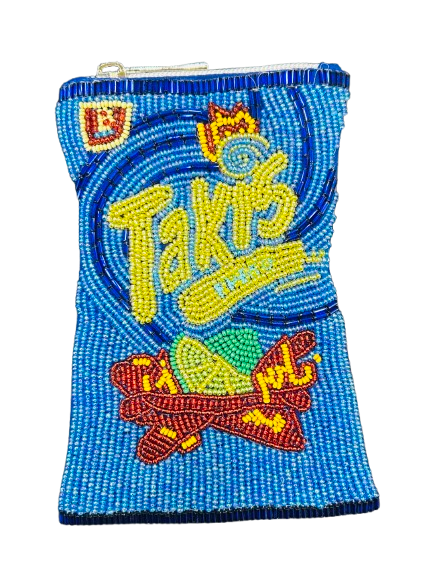 Takis-Inspired Beaded Snack Bag Spicy Statement Accessory