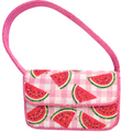 Handcrafted Watermelon Beaded Handbag Cute Pink & Green Aesthetic Summer Bag
