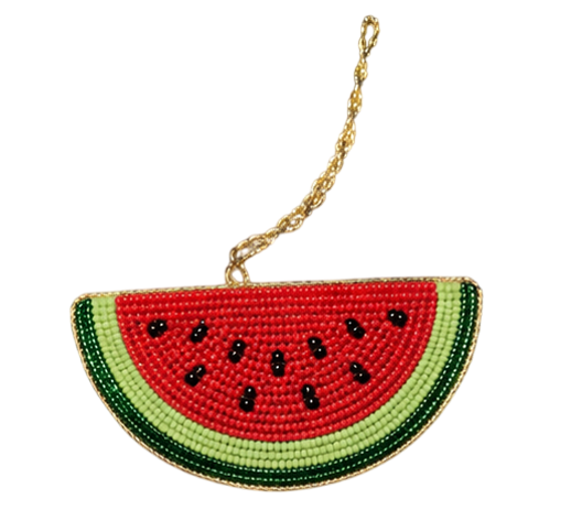 Watermelon Shape Beaded Ornament