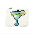 Handmade Beaded Coin Purse Colorful Margarita Cocktail Design