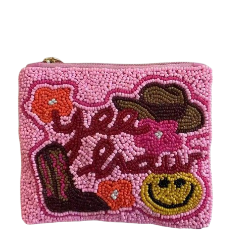 Handcrafted Multicolor Western Yeehaw Beaded Coin Purse (Copy)