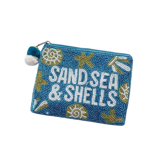 Beach Inspired Beaded Coin Purse