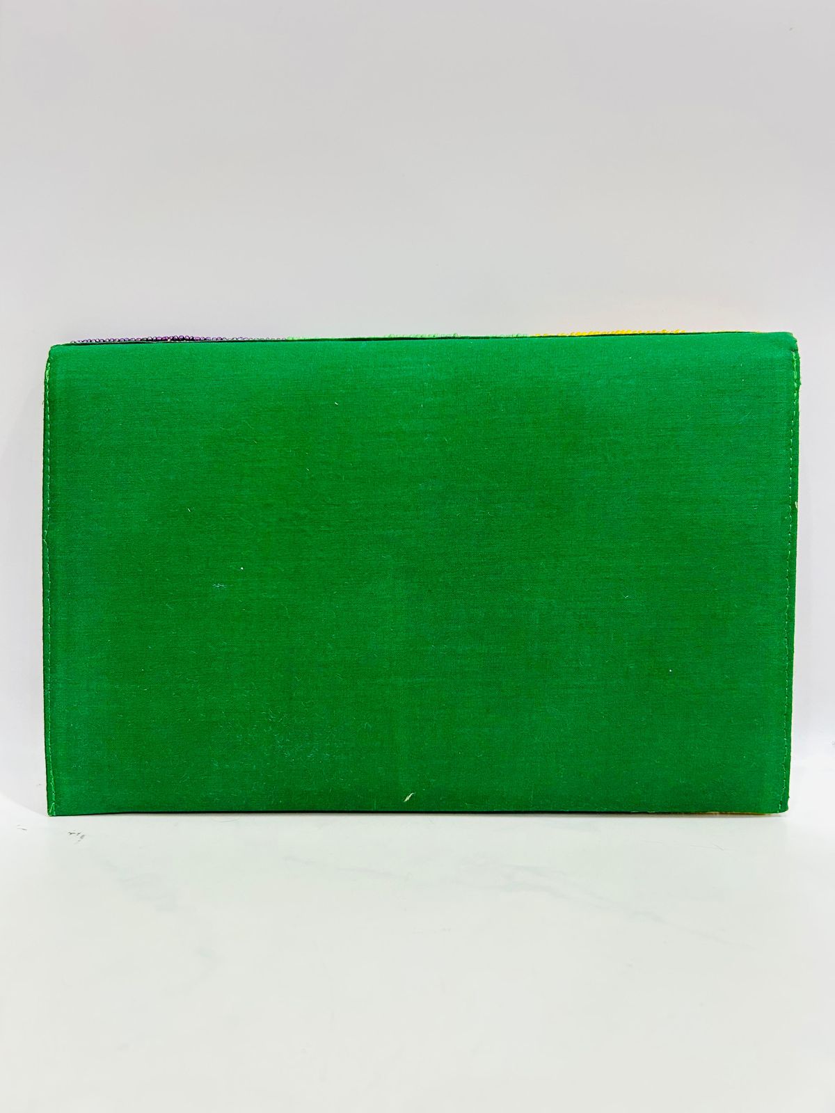 Mardi Gras Beaded Clutch Handcrafted Festival Evening Bag Mardi gras purse