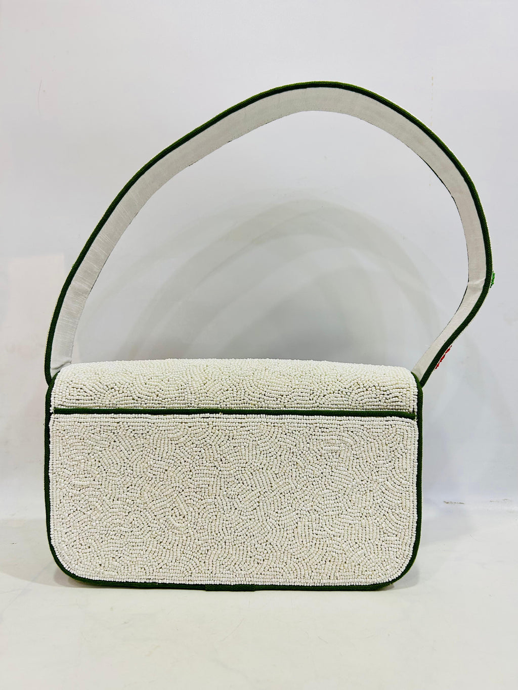 Handmade Beaded Vegetable Shoulder Bag Boho Floral Bag