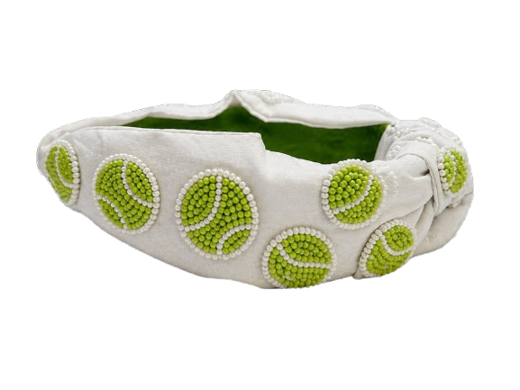 Chic Tennis Style Beaded Headband for Women