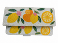 Hand-Beaded Lemon Clutch Fresh Summer Party Bag
