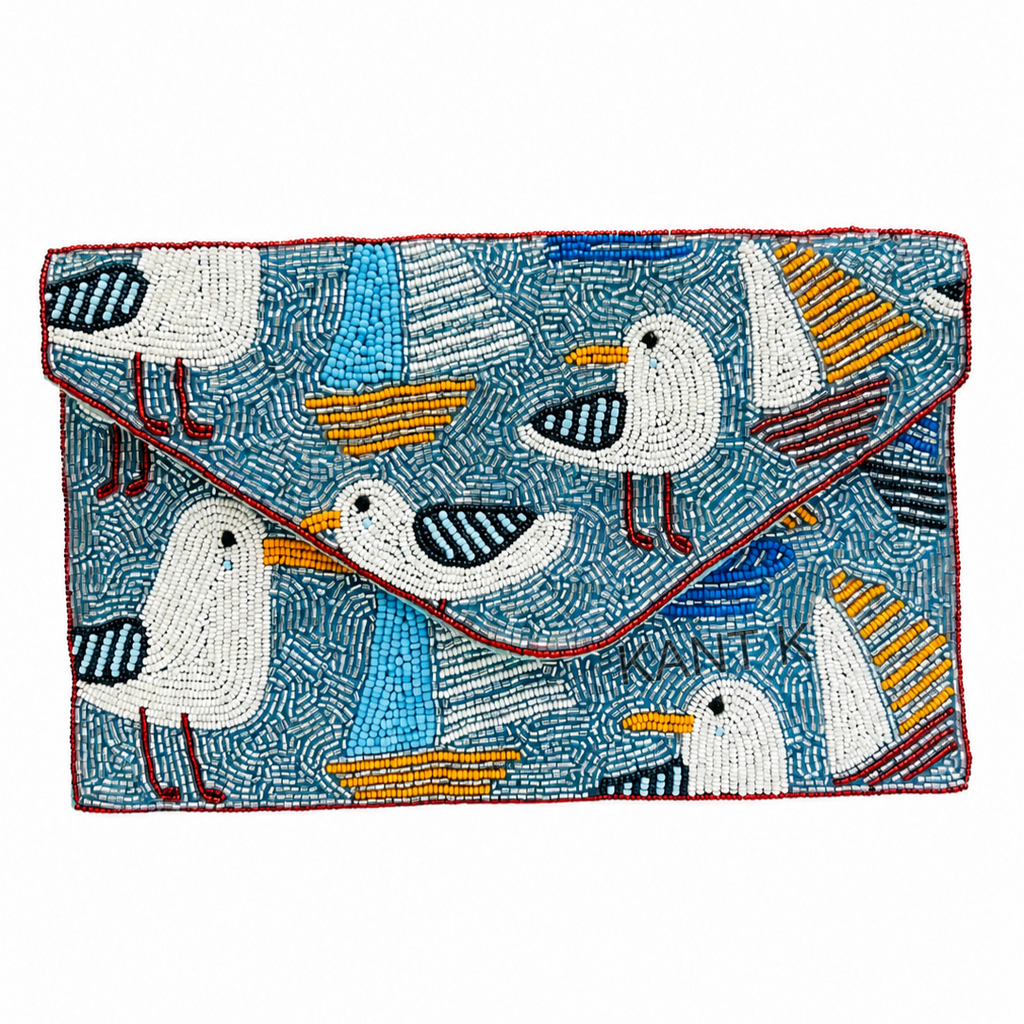 Boho Beaded Sling Bag for Women Vintage Bohemian Crossbody Purse